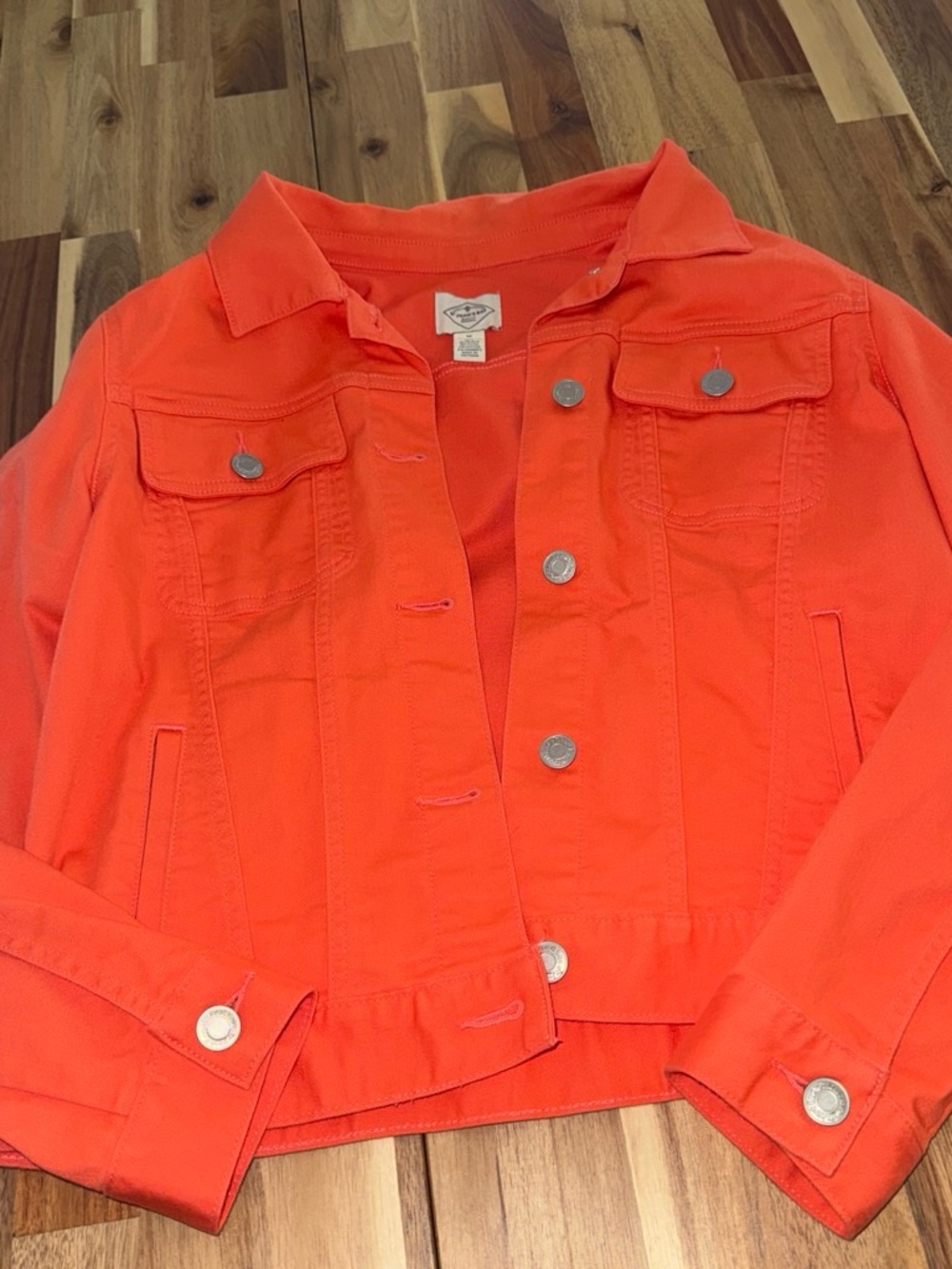St. John's Bay Orange Women's Jean Jacket